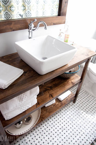 Vessel Sink Wood Bathroom Vanities Design Idea